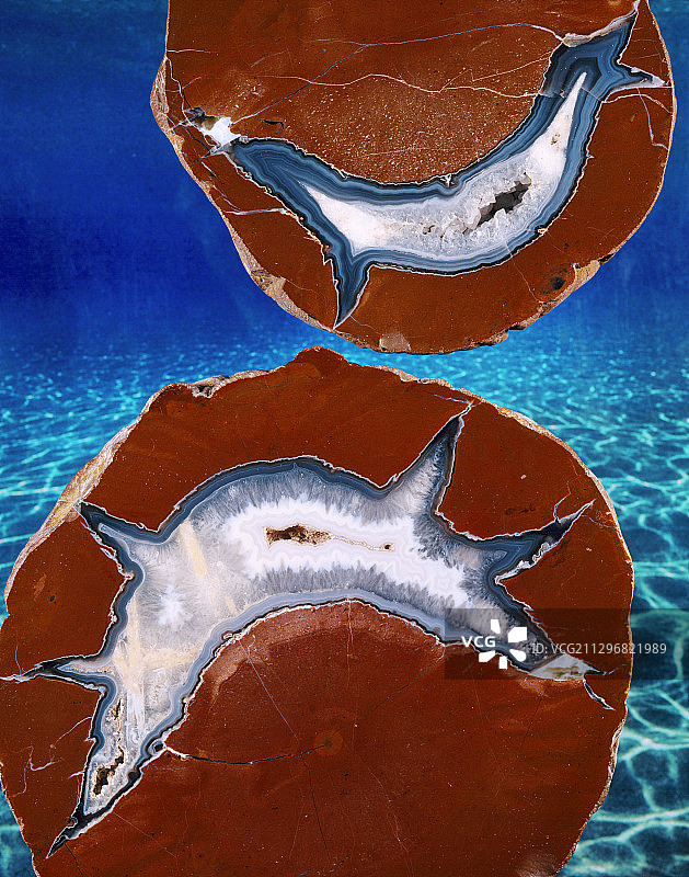 流纹岩晶洞图片素材