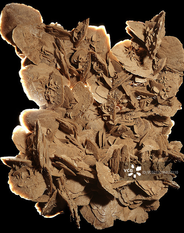 石膏晶体沙漠玫瑰图片素材