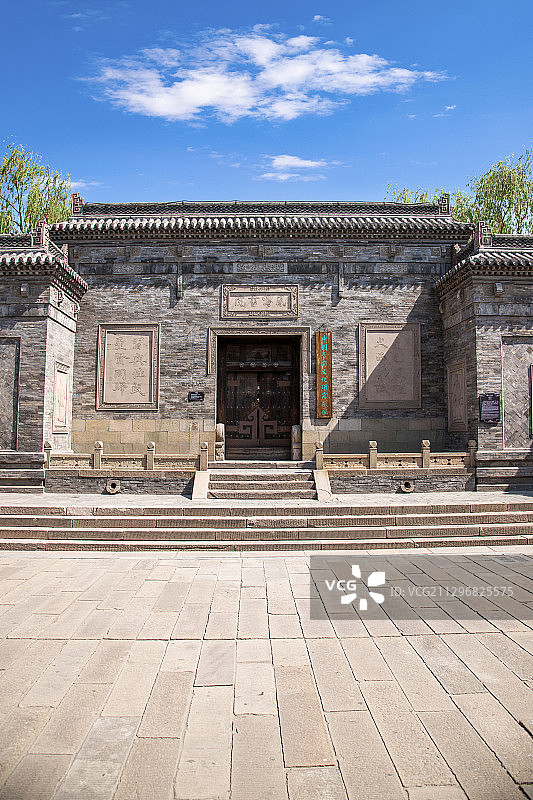 山西省晋中市榆次老城凤鸣书院门庭图片素材