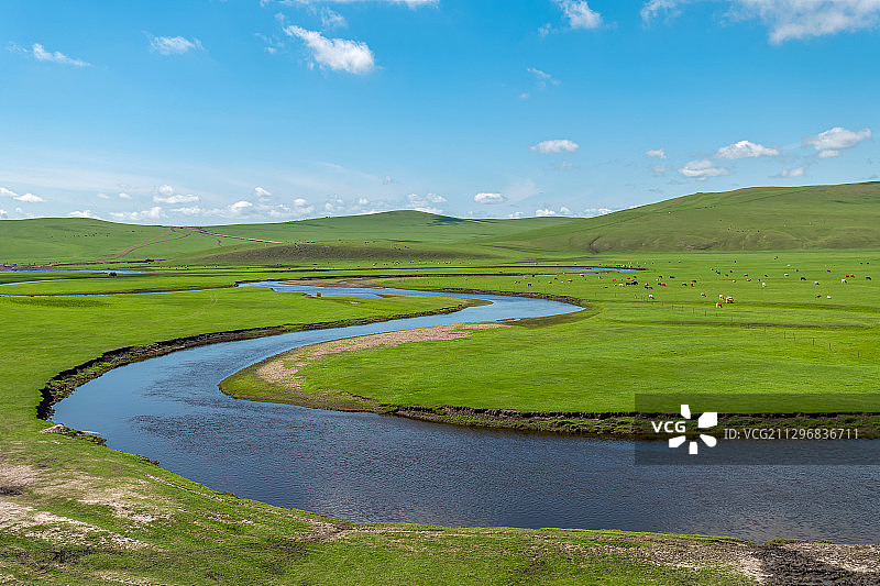 呼伦贝草原图片素材