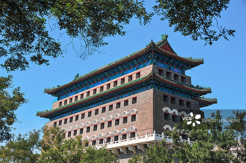 艳阳下的箭楼  北京图片素材