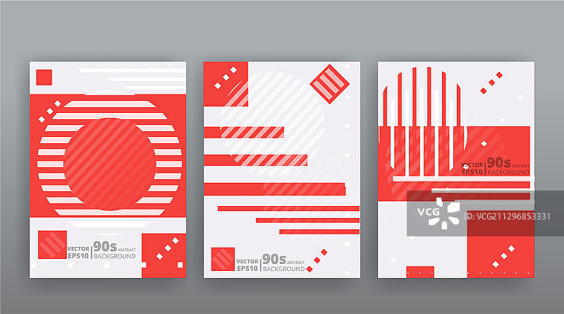 抽象几何图案封面设计图片素材