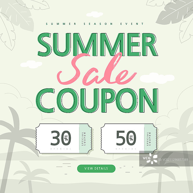 夏天，购物，横幅，事件图片素材