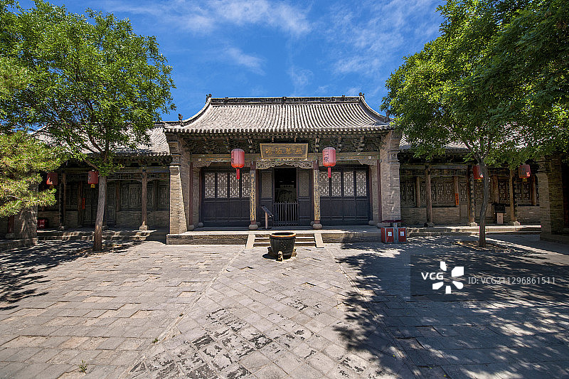 山西省晋中市榆次老城榆次县衙二、三、四、五堂庭院图片素材