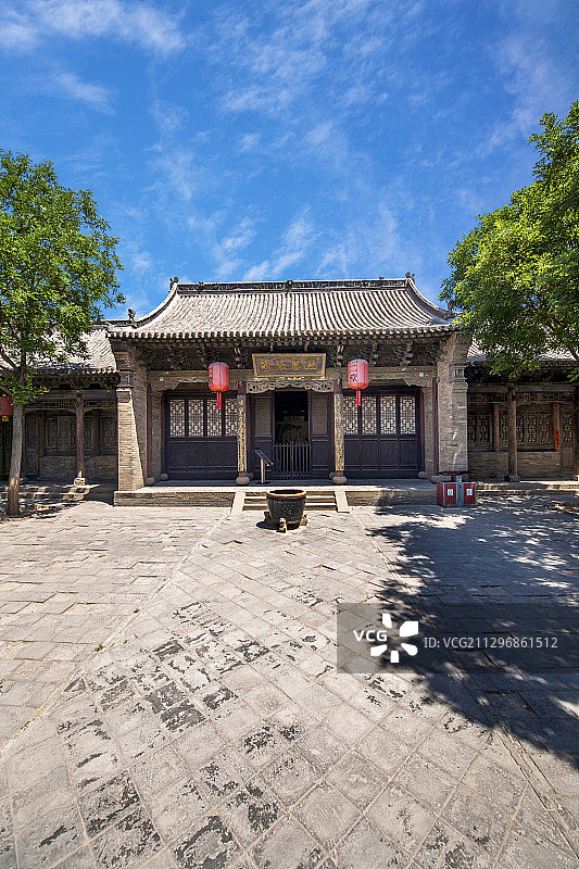 山西省晋中市榆次老城榆次县衙二、三、四、五堂庭院图片素材