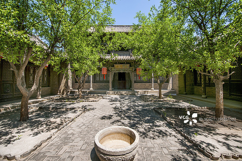 山西省晋中市榆次老城榆次县衙二、三、四、五堂庭院图片素材
