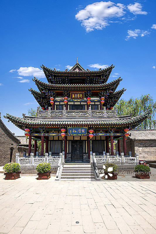 山西省晋中市榆次老城思凤楼图片素材