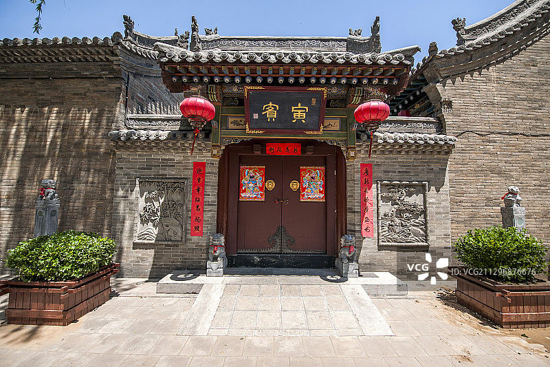 山西省晋中市榆次老城寅宾人家门庭图片素材