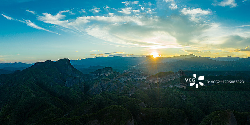 崀山夕阳无限好图片素材