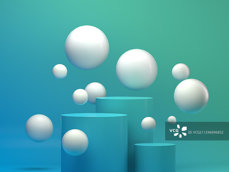 3D几何展台电商模型背景图片素材