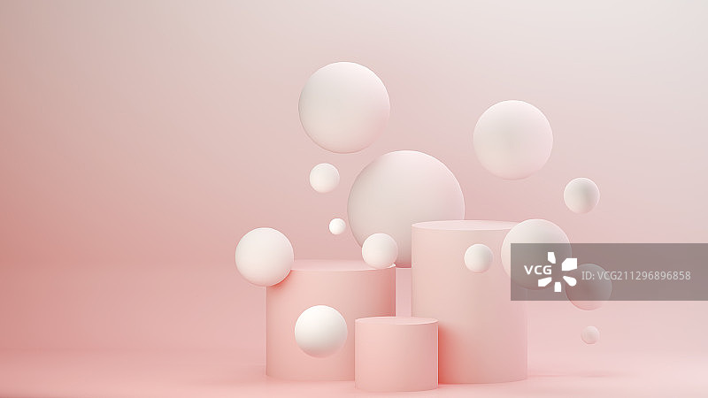 3D几何展台电商模型背景图片素材