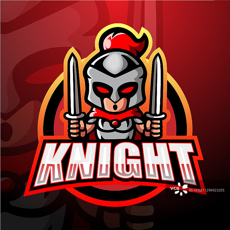 骑士吉祥物电竞Logo设计图片素材