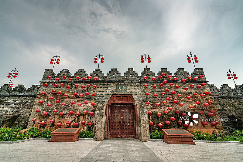 朝天门+广东省肇庆市端州区肇庆古城墙图片素材