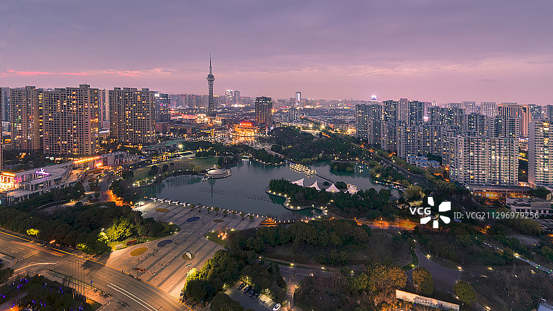 常州武进区夜景图片素材