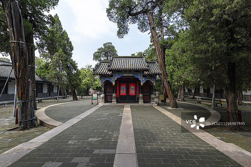 山东曲阜孔府中国古建筑景观图片素材