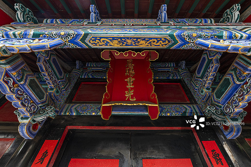 山东曲阜孔府中国古建筑景观图片素材