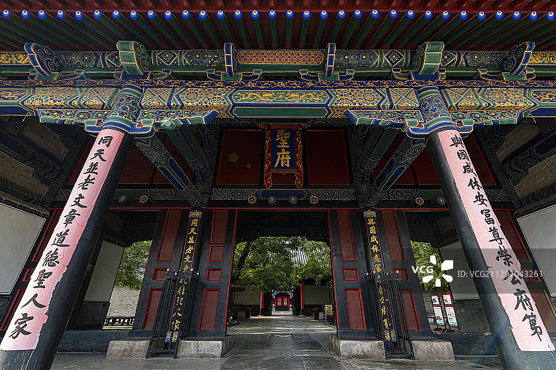 山东省曲阜孔府古建筑景观图片素材