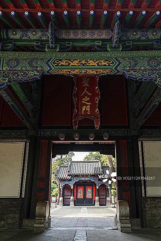 山东省曲阜孔府古建筑景观图片素材