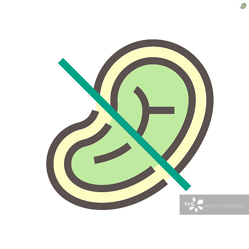 禁止肉类，预防病毒图标(48x48像素)图片素材