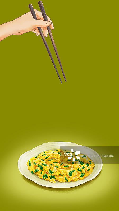 香椿炒鸡蛋图片素材