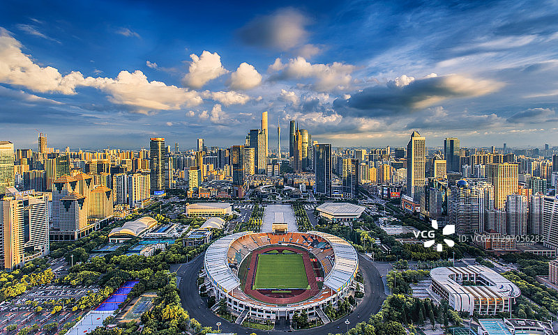 广州天河中轴线图片素材