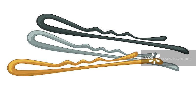 女士时尚简约发夹图片素材