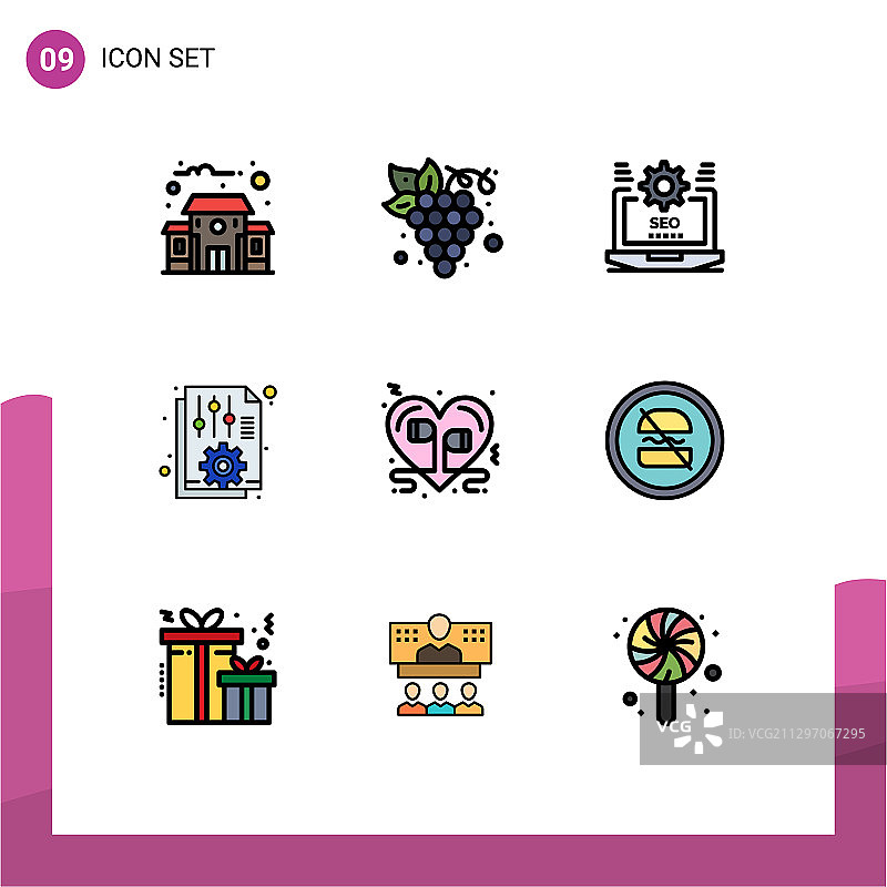 移动界面填充线平面颜色设置9图片素材