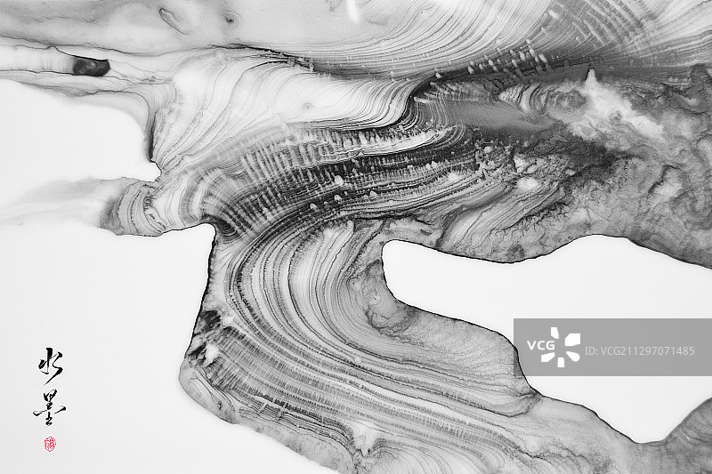 抽象水墨扩散流动纹理效果素材图片素材