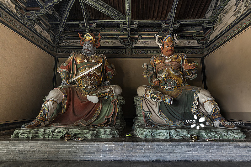 山西大同华严寺古建筑景观图片素材