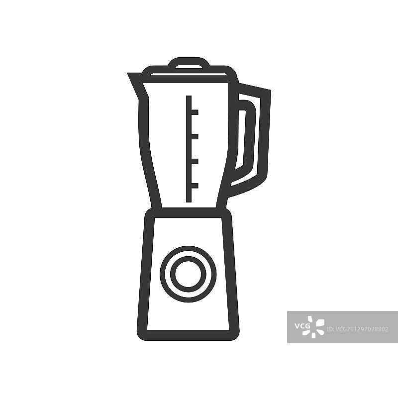 台式搅拌机线稿独立图标图片素材