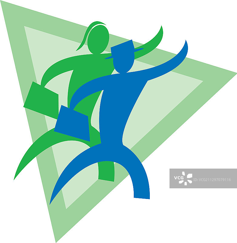 领导力与招聘机构标志设计图片素材