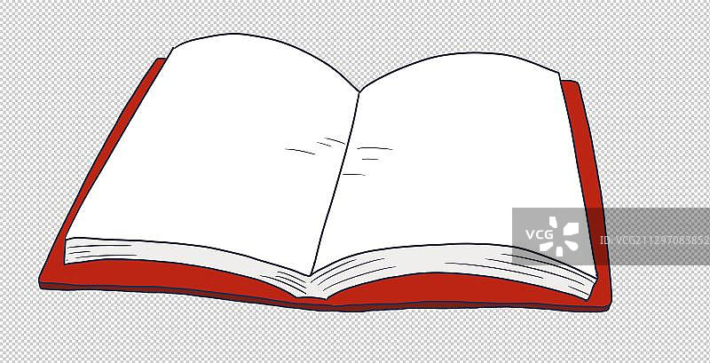 元素：打开的书本图片素材