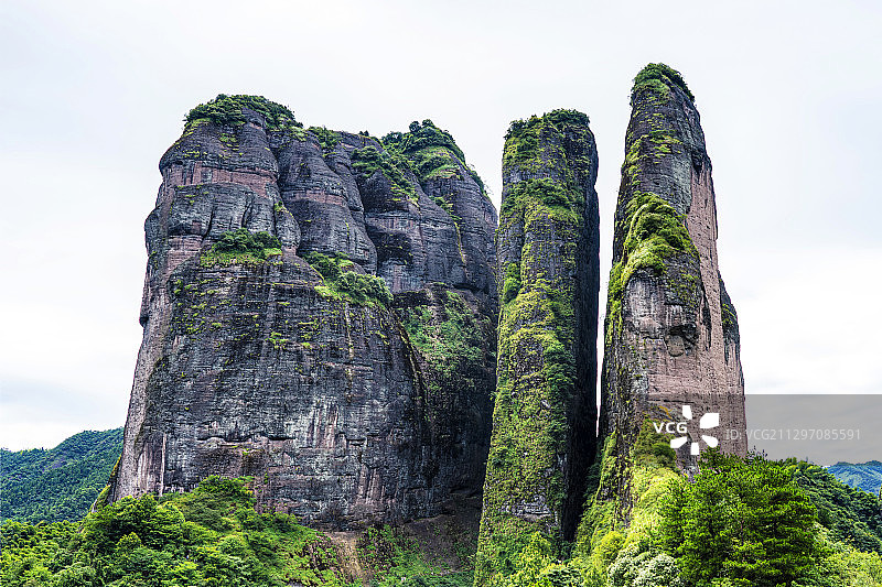 江山江郎山的三爿石图片素材