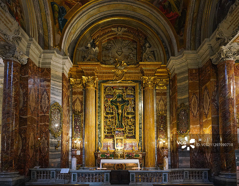 意大利罗马圣依纳爵教堂主祭坛St.Ignazio图片素材