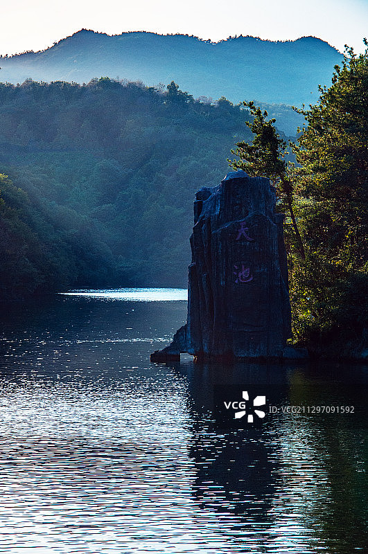 武汉木兰天池风景图片素材