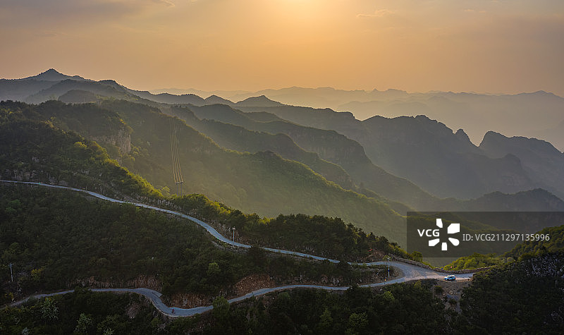 航拍林州太行山图片素材