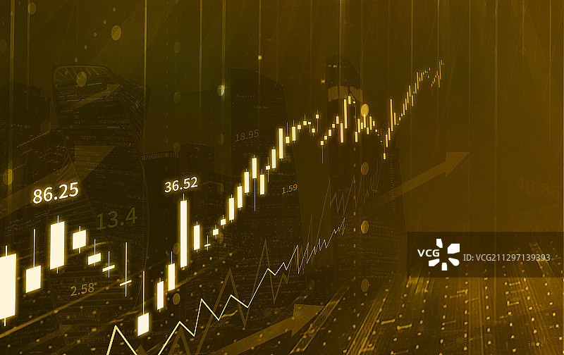 投资理财股票走势图图片素材