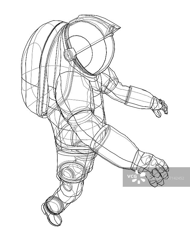 宇航员概念渲染3d图片素材