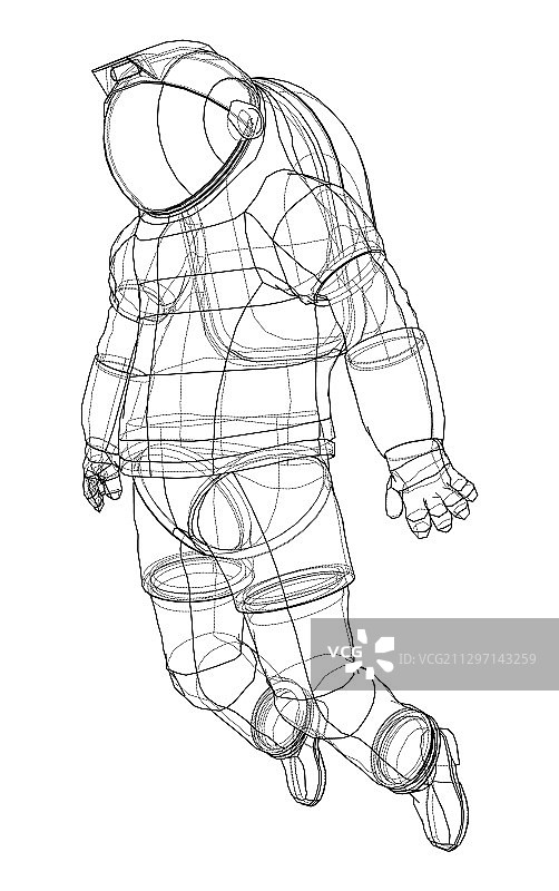 宇航员概念渲染3d图片素材