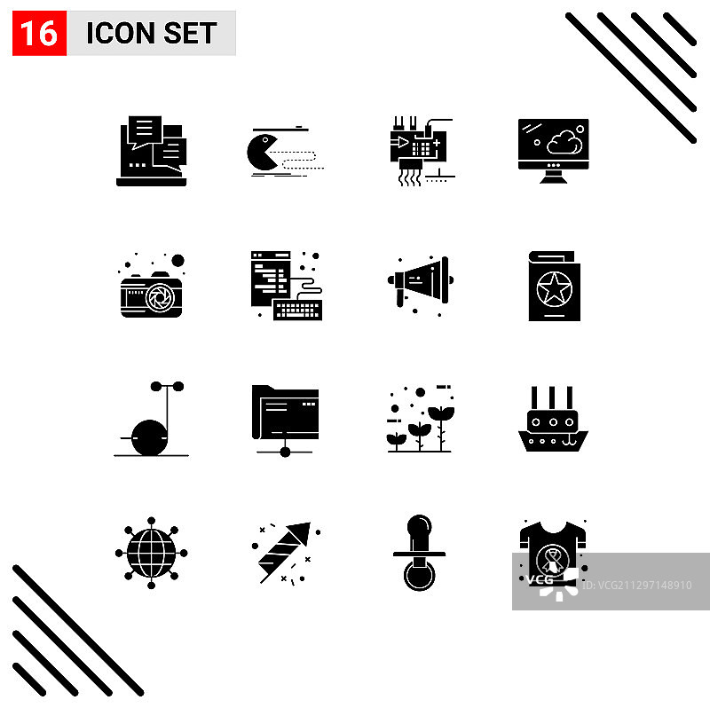 主题立体符号和可编辑符号的16种图片素材