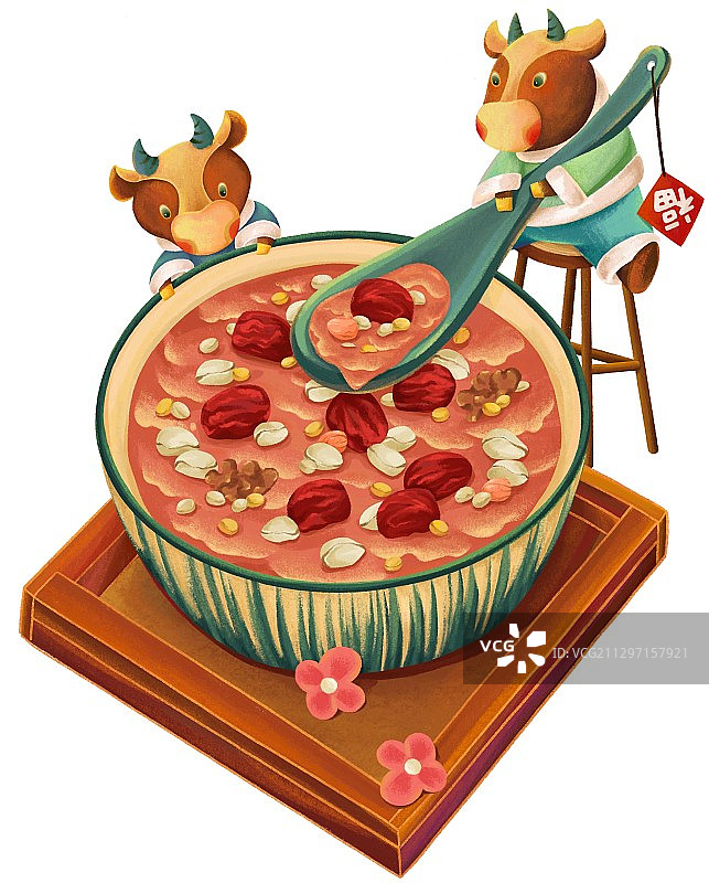 牛年腊八粥图片素材