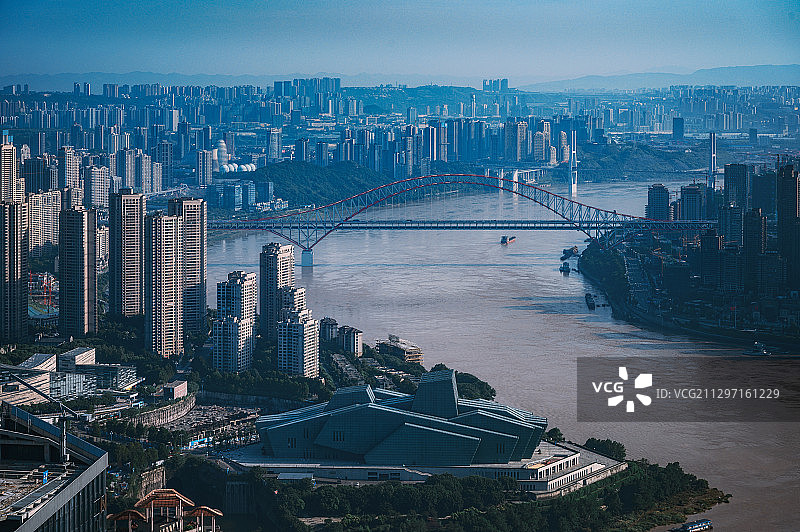 重庆两江风光-黄花园大桥图片素材