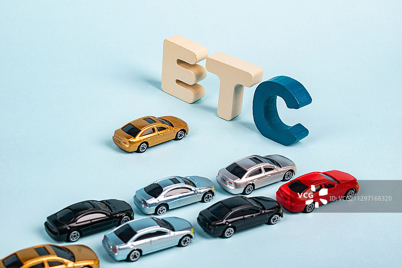 ETC单词电子不停车自动收费系统图片素材