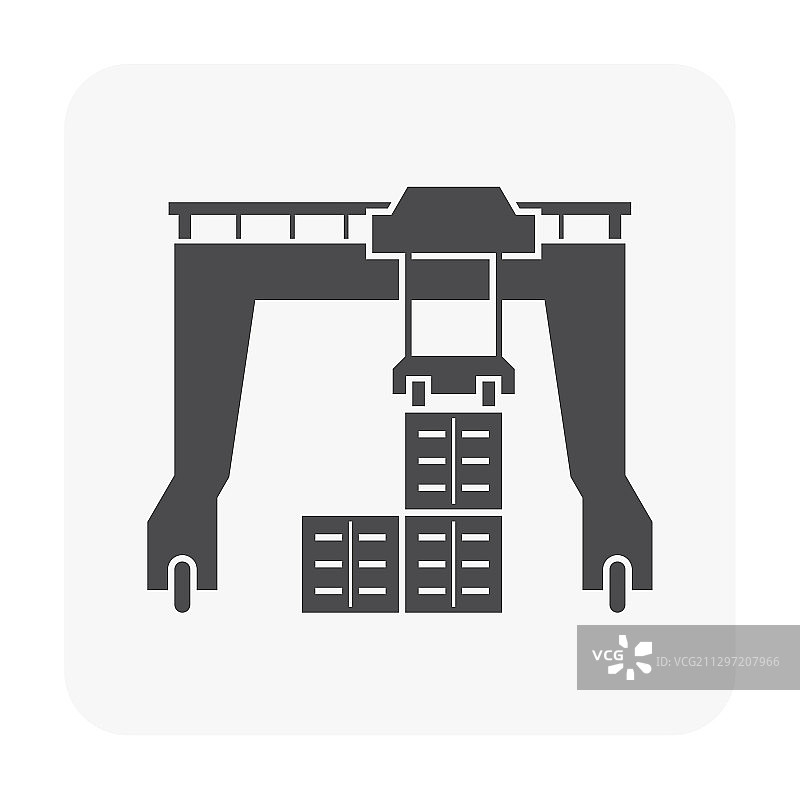 龙门起重机图标图片素材