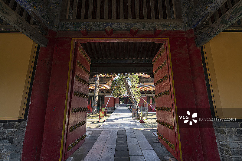 山东省曲阜孔庙古建筑景观图片素材