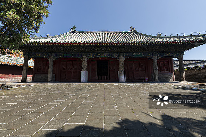 山东省曲阜孔庙古建筑景观图片素材