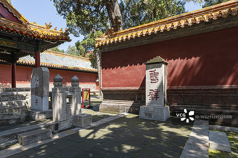 山东省曲阜孔庙古建筑景观图片素材