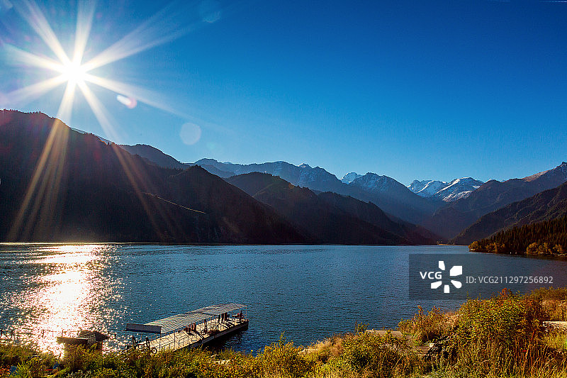 天池风光图片素材