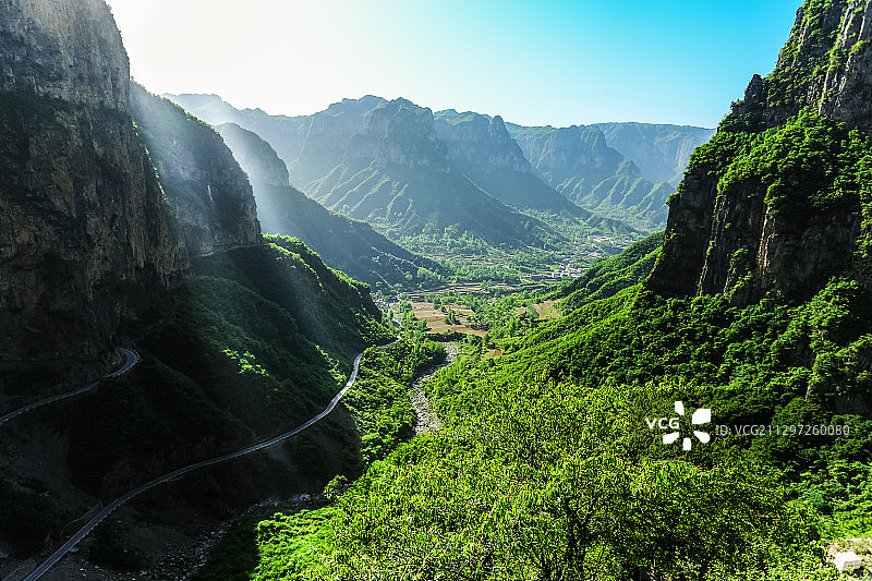 翠谷光瀑   山西晋城图片素材