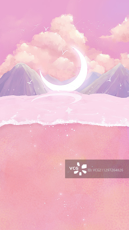 山间月图片素材